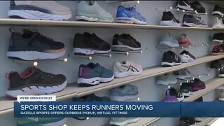 Sports shop keeps runner moving