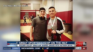 Sportsmanship on the wrestling mat