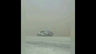 Dust storm hit the Nampa area today.