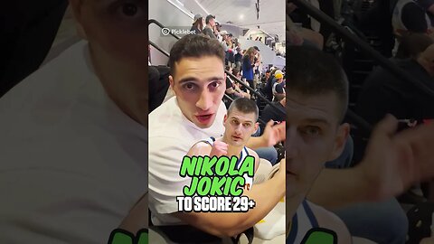 Playing for NBA Tickets by putting the house on Nikola Jokic 29+ #NBA #nbafinals #playoffs