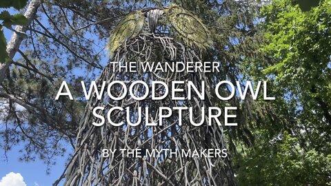 The Wanderer - A Wooden Owl Sculpture