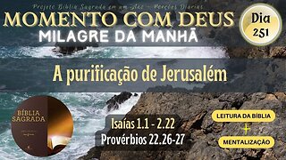 MOMENTO COM DEUS - MILAGRE DA MANHÃ - Dia 251/365 #biblia