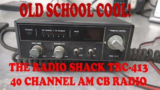 Radio Shack CB Radio Review. The Realistic TRC-413 40 Channel AM Radio. A Blast From The Past!