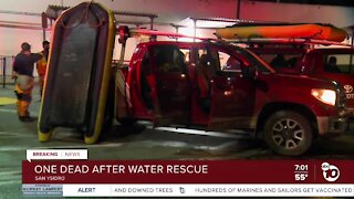 One person dies after water rescue in San Ysidro