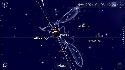 New Moon Solar Eclipse - Jupiter Uranus Conjunction - April 2024