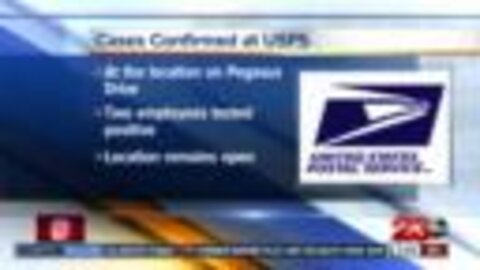 Cases confirmed at local USPS