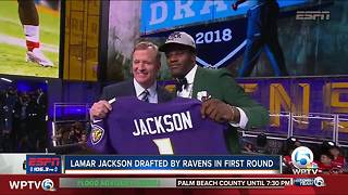Lamar Jackson drafted No. 32 overall by Baltimore Ravens