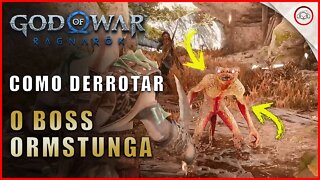 God of war Ragnarok, Como derrotar o Boss Ormstunga | Super dica