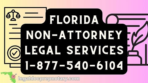 MIami FL Quitclaim | Power Of Attorney & Notarization. Non-Attorney Legal Service
