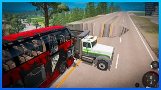 Trucks Jumping Trucks vs Giant Bulge Compilation Beamng Drive 2022 | BeamNG.Drive |TrucksFails