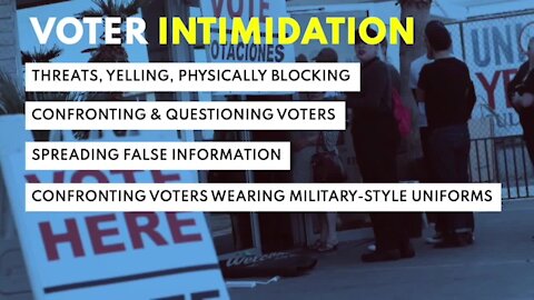 What is voter intimidation?