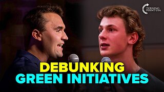 Debating Green Jobs: Charlie Kirk’s Perspective on Natural Gas and Solar Energy 👀☀️