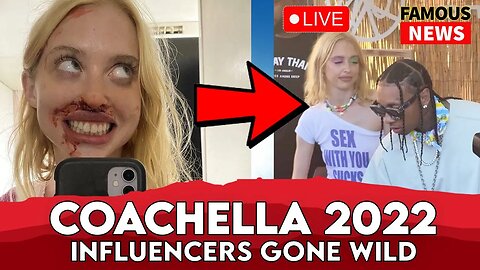 Chloe Cherry Spotted At Coachella With Tyga | FAMOUS NEWS