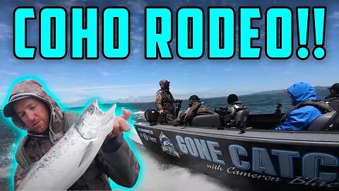 Coho Fishing RODEO! EPIC Underwater Ocean SALMON Fishing Footage!