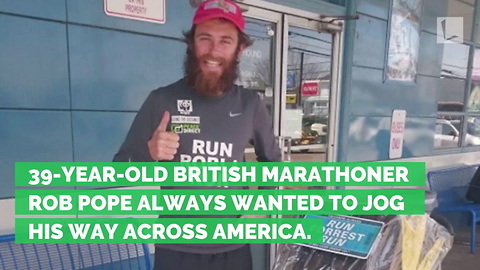 ‘Forest Gump’ Lookalike Runs Across America. At Finish, He Drops to 1 Knee with Ring