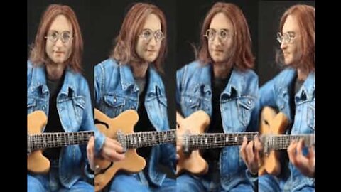 Amazing John Lennon mini sculpture