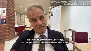 Reiner Fuellmich claims he did not know what Scientology was