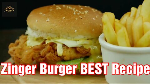 Best crispy Burger best then Zinger Burger _ Recipe by Chaskaa Foods