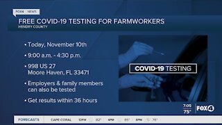 Free Covid testing for farmworkers in Hendry County