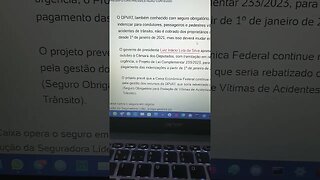 Novo DPVAT 2024 ... mais um imposto ressuscitado para roubar mais dinheiro dos brasileiros 💸💸💸💸💸