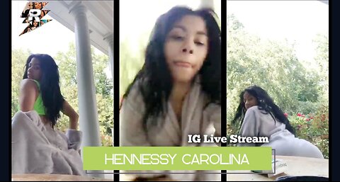 Hennessy Carolina Dancing in robe for pool day