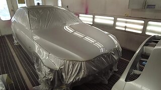 The BMW 5 series is painted and it looks amazing!