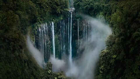Tumpak Sewu Waterfall Nature