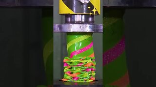 Crushing Candy with 150 Ton Hydraulic Press #hydraulicpress #crushing #satisfying #viral #candy
