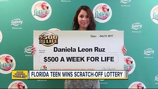 18-year-old Orlando girl claims $500 A Week For Life top prize from Florida Lottery scratch-off game