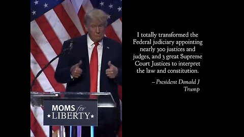 TRUMP❤️🇺🇸🥇APPOINTED NEARLY 300 JUSTICES👨‍⚖️🤍🇺🇸JUDGES💙🇺🇸👩‍⚖️🏅🏛️⭐️