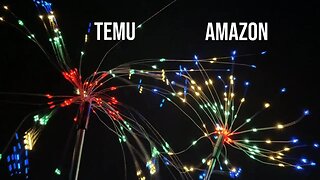 Testing Temu vs Amazon Outdoor Fireworks Lights!