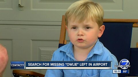 Search for missing "Owlie" left in airport