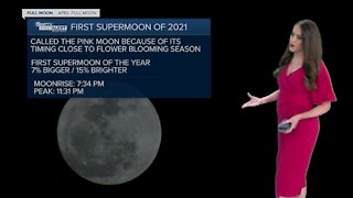 Look up for the Super Pink Moon tonight!