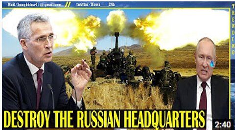 PUTIN stunned by the strength of NATO! NATO howitzer completely destroyed a Russian military base