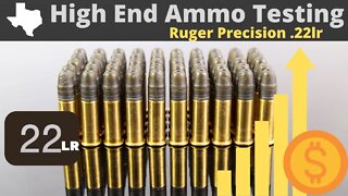 Testing RIDICULOUSLY Expensive.22lr Ammo