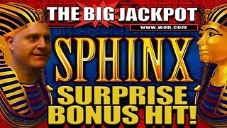 SURPRISE HIT! ▲ SPHINX PAYS OUT with FUN BONUS ROUND! 💥+ $75 MAX BET BLACK WIDOW BONUS JACKPOT