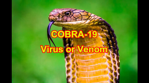 COBRA-19 Virus or Venom - And it may be in your tap water