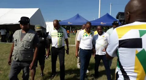 SOUTH AFRICA - Durban - ANC campaign trail at Moses Mabhida Stadium (Video) (ks6)