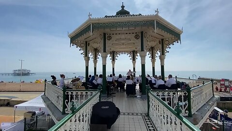 Game Of Thrones theme song by The Winslow Concert Band busking at Brighton bandstand.