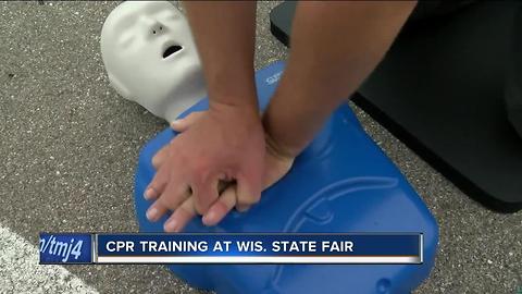 First responders offering free hands-only CPR training at Wisconsin State Fair