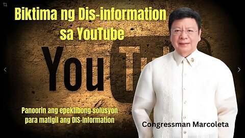 Congressman Marcoleta Biktima ng Disinformation sa YouTube