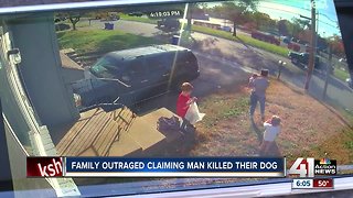 Olathe family says man hits dog; then stabs it