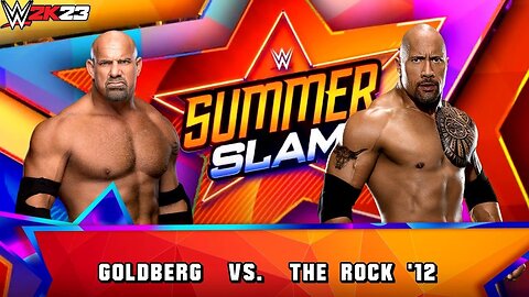 WWE 2K23 - Goldberg vs the rock - WrestleMania XL Main Event Match
