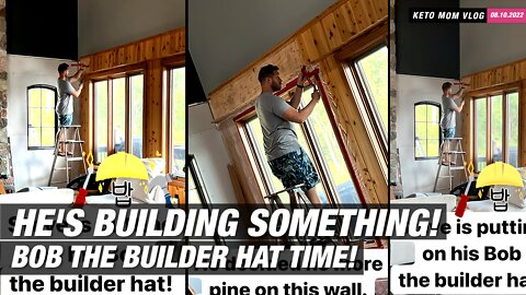 Putting On His Bob The Builder Hat! | KETO Mom Vlog