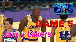 Utah Jazz fighting for survival against Los Angeles Laker in Game 5 - 96-99 NBA Era #NBA2K #Gameplay