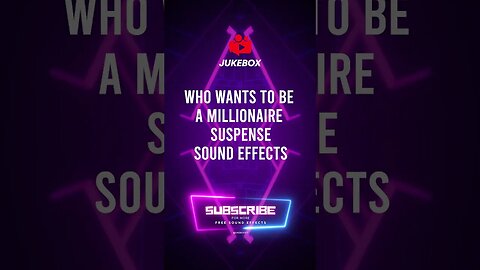 Who Wants to be a Millionaire Suspense Sound Effect