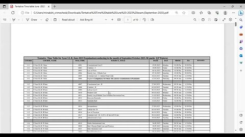 KSLU Semester examination Time Table is out | Tentative or Final ? Real or Fake?