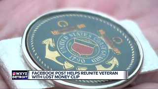 Man finds veteran's special money clip in Emagine parking lot in Hartland