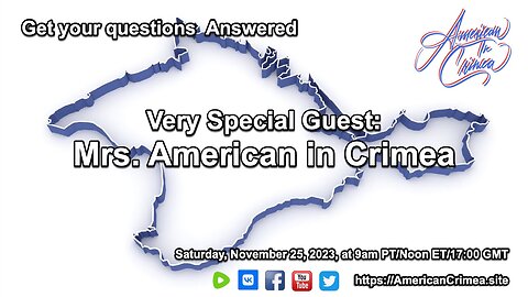 Mrs. American in Crimea Answers Your Questions!