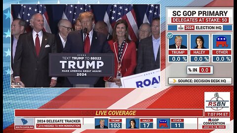 TRUMP❤️🇺🇸🥇WINS SOUTH CAROLINA GOP PRIMARY🤍🇺🇸🏆BY ANOTHER LANDSLIDE💙🇺🇸🏛️🏅⭐️